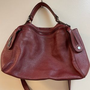 Free People Burgundy Crossbody Bag